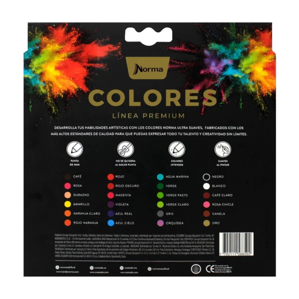 caja-de-colores-norma-premium-x24-3 Lápices de Colores Norma Premium