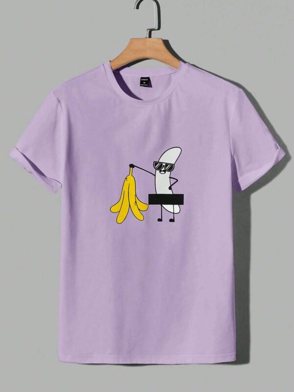 Camiseta de punto de cuello redondo (Shein)