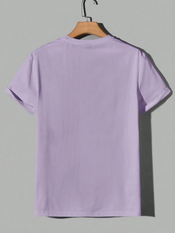 Camiseta de punto de cuello redondo (Shein)