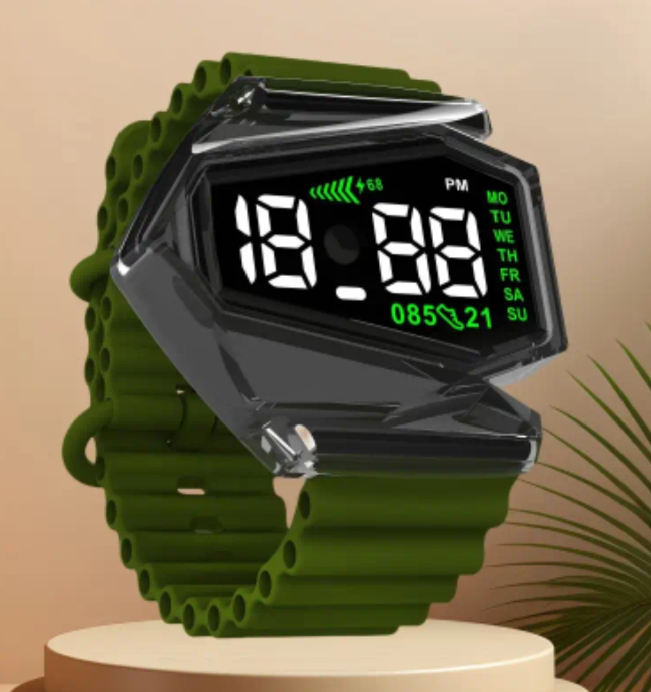 Reloj Deportivo Digital (forma de avión)