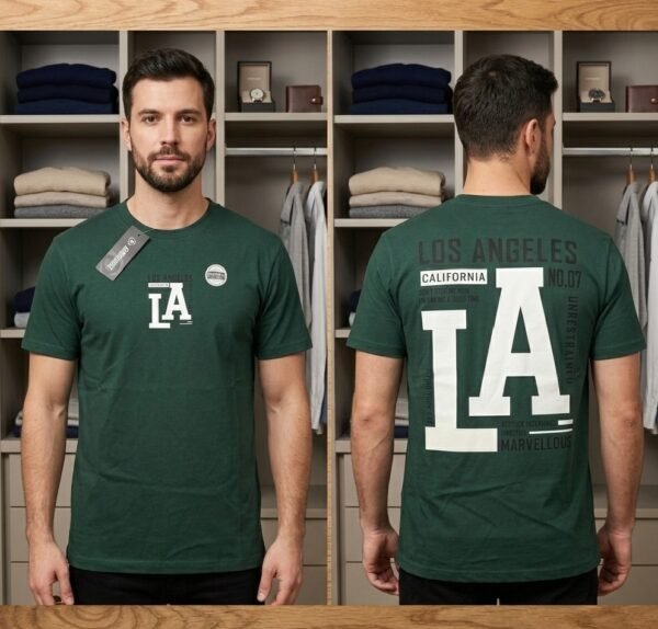 Camiseta cuello redondo alicrada