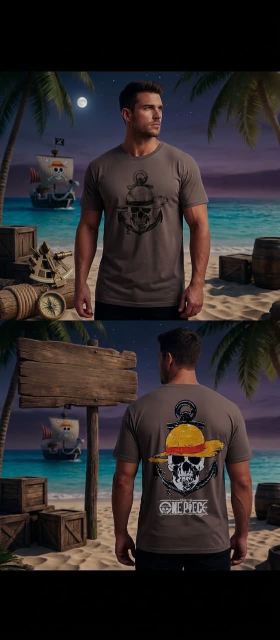 Camiseta con serigrafía (One Piece)