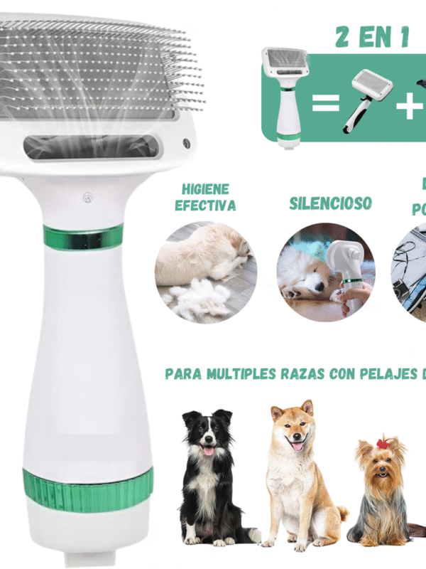 CEPILLO PERRO SECADOR ELÉCTRICO MASCOTAS