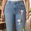 1787970363460 Jean Wide Leg Snoopy