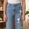 1787970462004 Jean Wide Leg Snoopy
