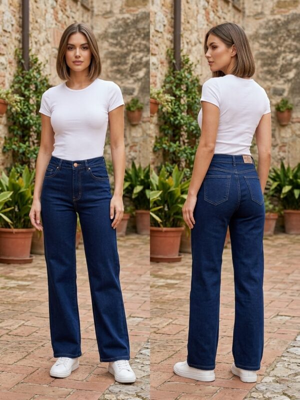 Jean Wide Leg Económico