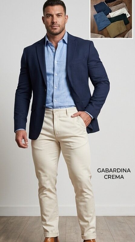 pantalón} Pantalón Gabardina (T. 30 a 36)