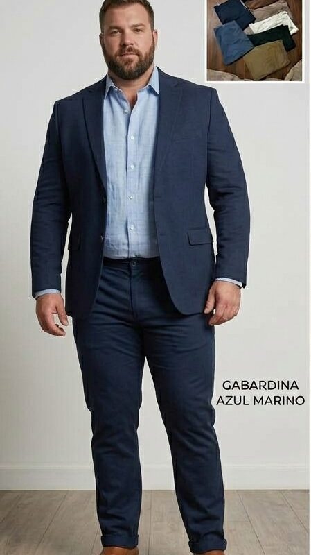 Pantalón Gabardina Talla Plus (38 a 44)
