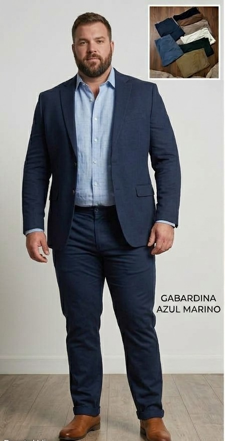 Pantalón Gabardina Talla Plus (38 a 44)